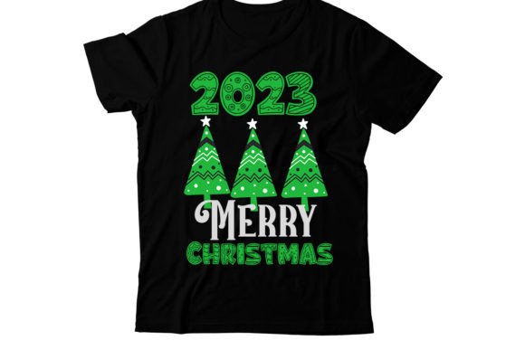 2023 Merry Christmas SVG Cut File: Graphics for T-Shirt Designs