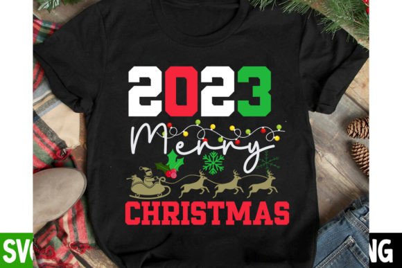 2023 Merry Christmas SVG Design: Graphics for T-Shirt Designs