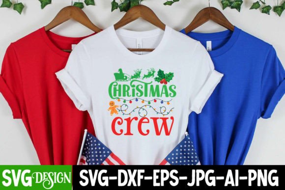 Christmas Crew SVG Cut File for T-Shirt Designs & Graphics