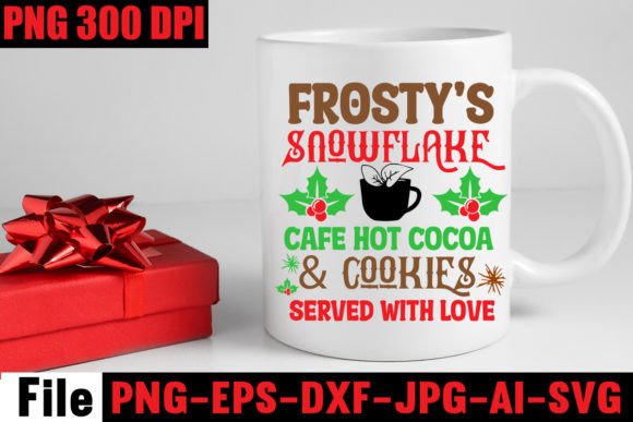 Frosty’s Snowflake Cafe Hot Cocoa Cook Graphics