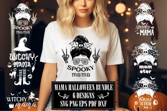Funny Halloween Quote for Mama SVG: Graphics & Illustrations