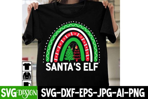 Santa’s ELF SVG Cut File: Graphics for T-Shirt Designs
